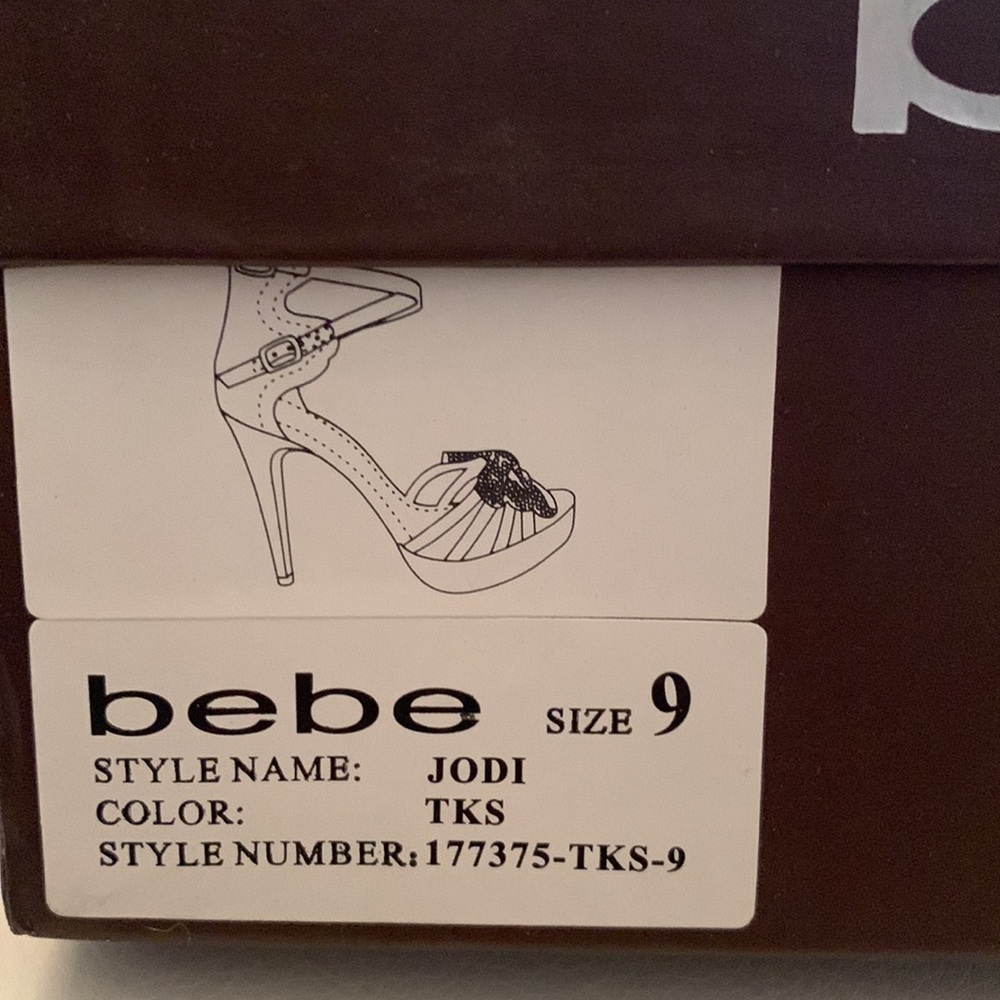 Bebe Rhinestone bow heels - Picture 5 of 6